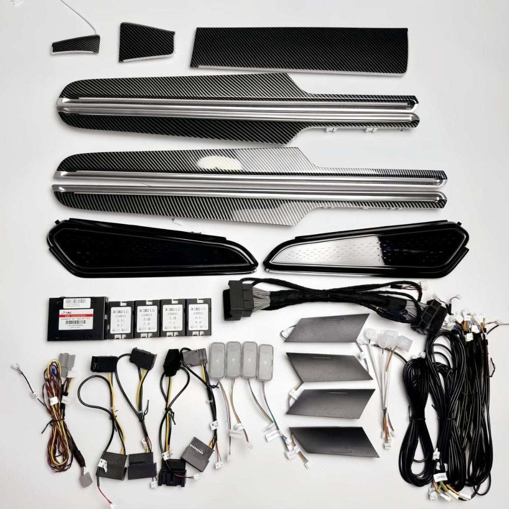 For Porsche Macan Ambient light parts Door LED light guide strip Interior Atmosphere Steering wheel APP 64 colors