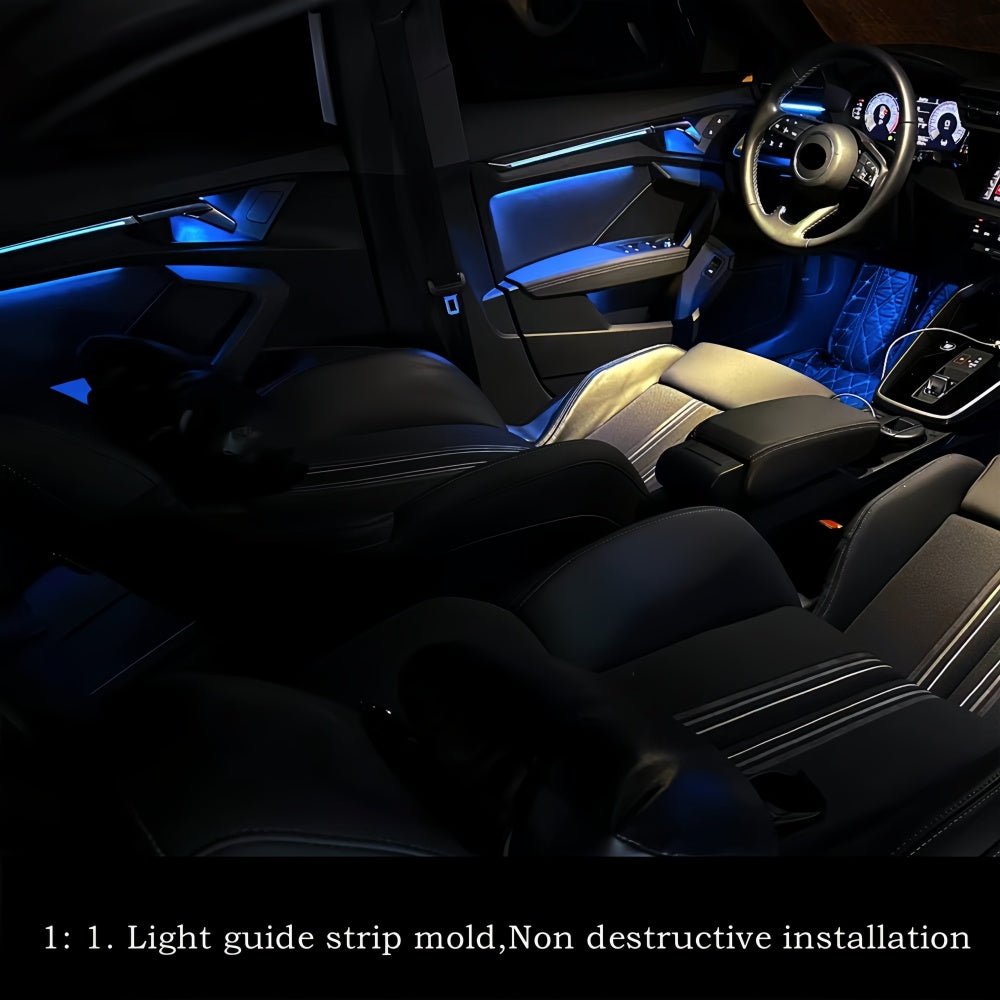 Automotive LED ambient light for Audi A3 S3 Door light guide strip Instrument panel vent interior atmosphere modification parts