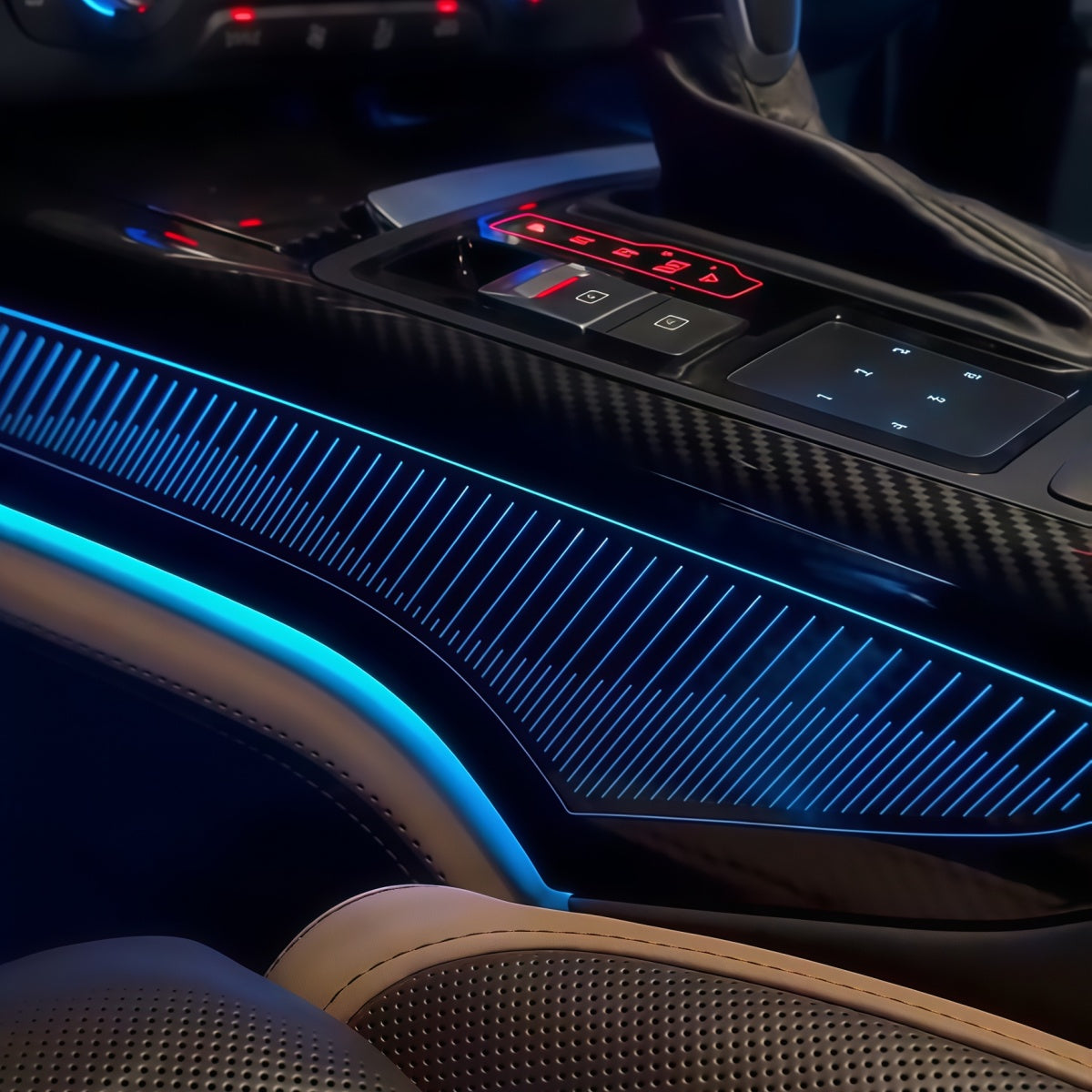Car Atmosphere light Suitable for Audi A7 C7 Door LED decorative panel light 64 colors interior Atmosphere modification