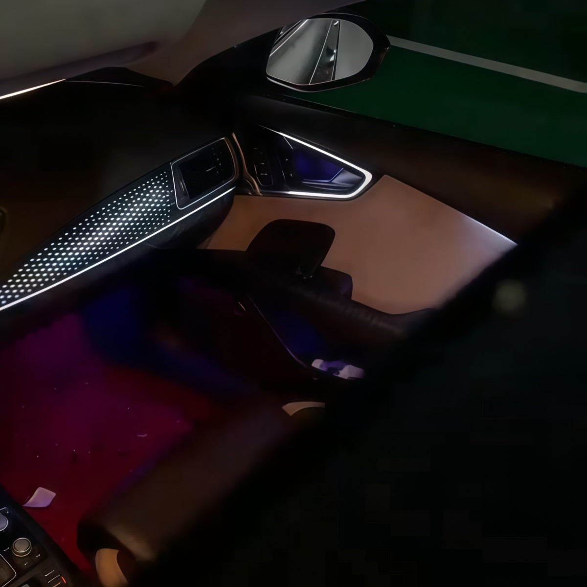 Car Atmosphere light Suitable for Audi A7 C7 Door LED decorative panel light 64 colors interior Atmosphere modification