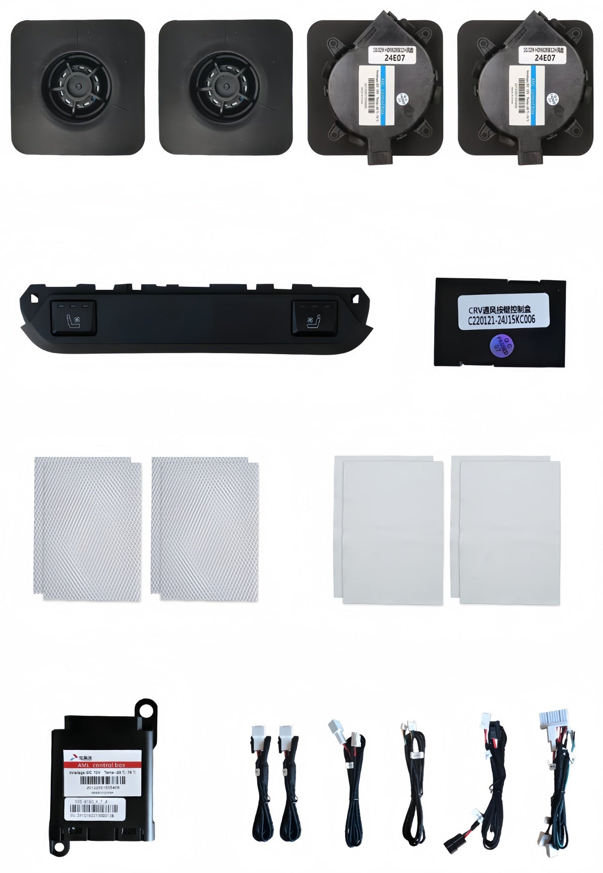 Car Seat Cooling and Heating for Honda CRV 2017-2022 Seat blower Backrest heating pad 3-speed adjustment control