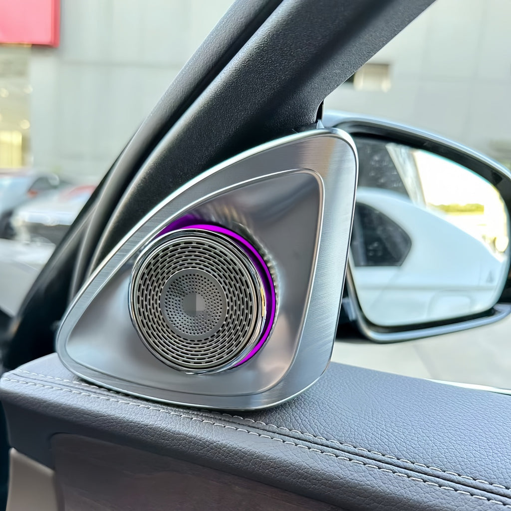 Car LED Ambient Light for Mercedes-Benz W205 X253 Original 64 Colors Air Vents Center Control Door Panel Lights 4D Speakers Cove