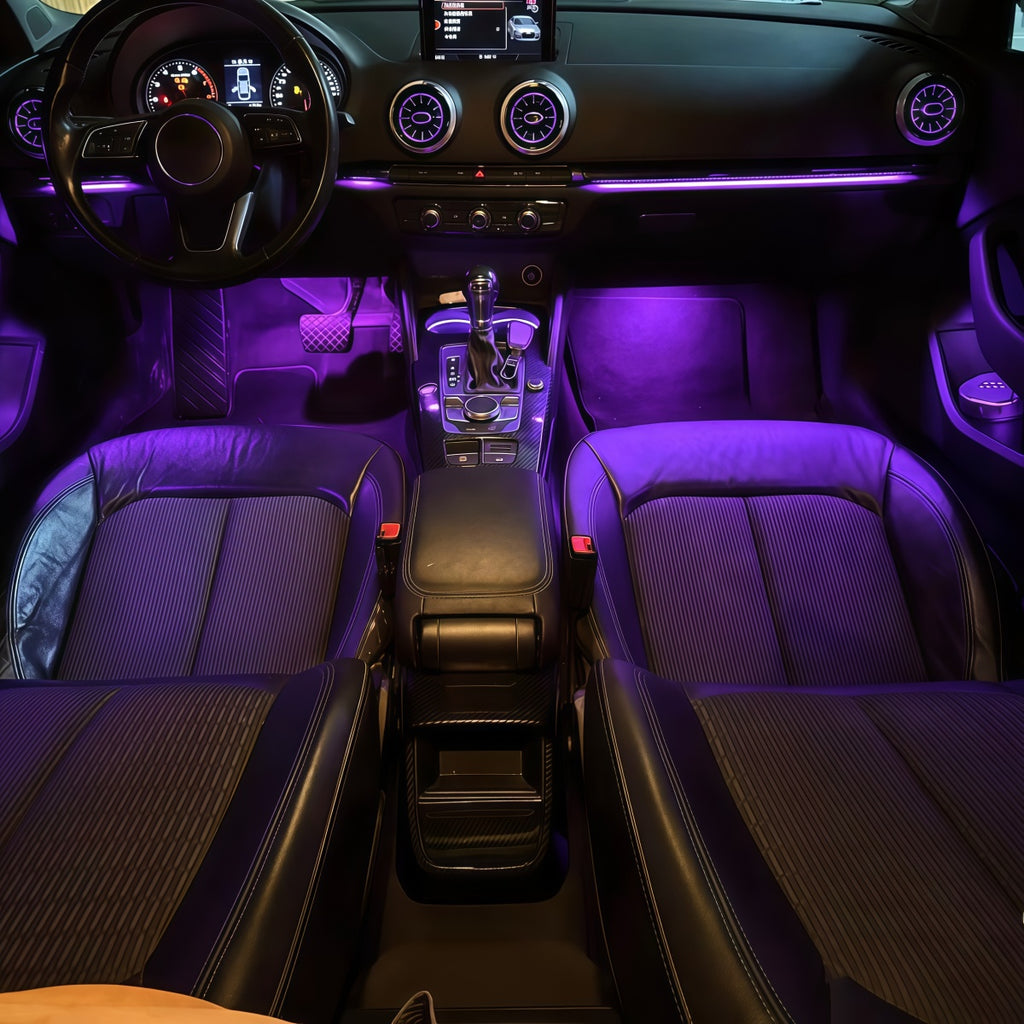 Automotive LED ambient light for Audi A3 S3 Door light guide strip Instrument panel vent interior atmosphere modification parts