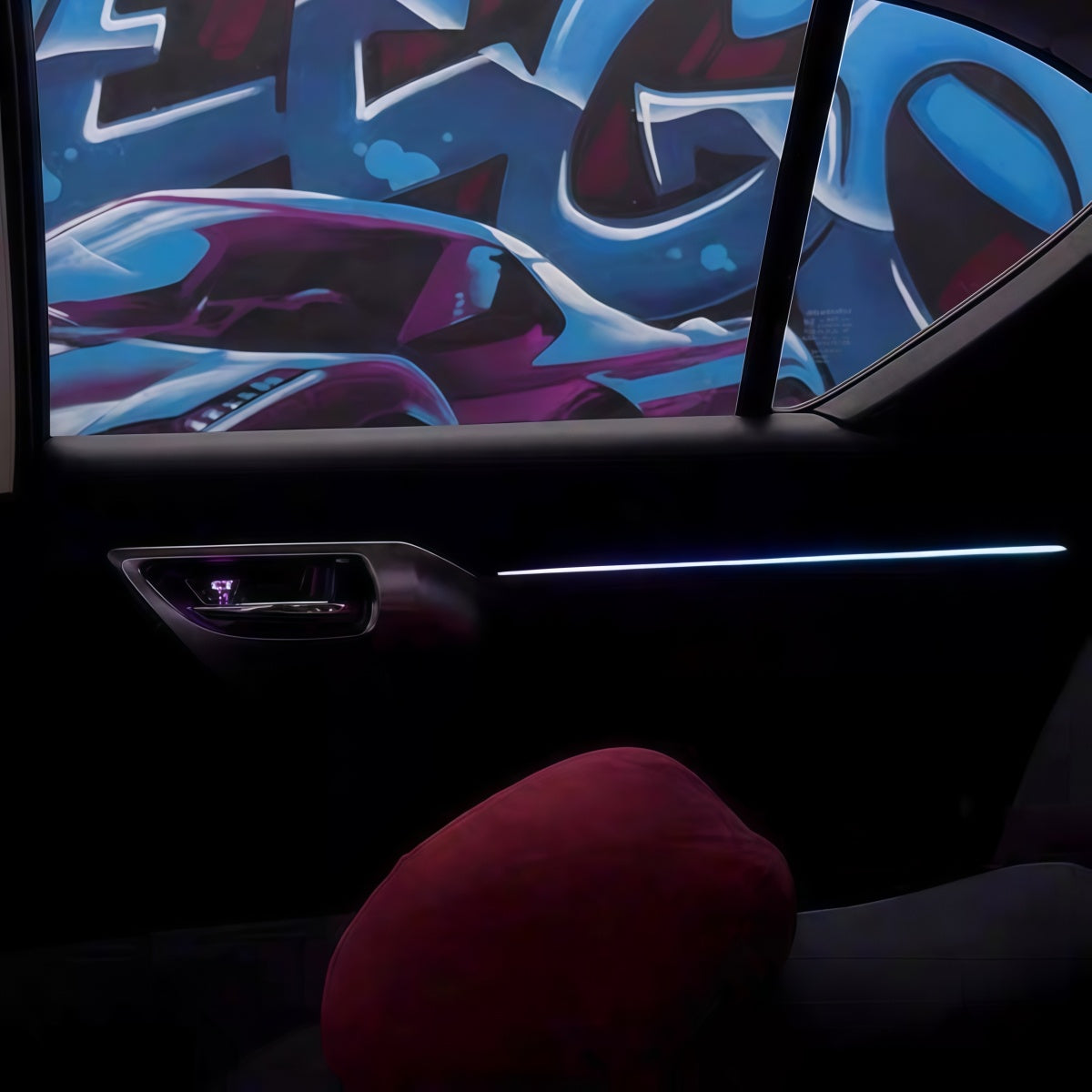 Car LED Ambient light for Lexus CT200 64-color Door light guide strip Instrument panel luminous decorative panel APP control
