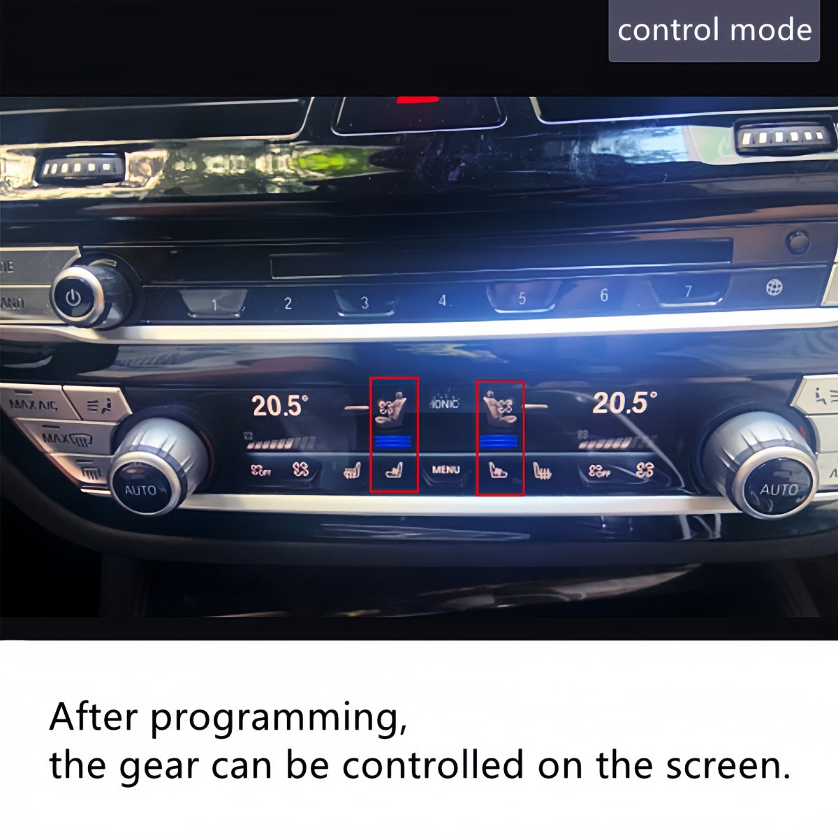 Car Seat cooling suitable for BMW 5 Series G30 G31 Front seat intelligent Heating Backrest fan air conditioning panel control
