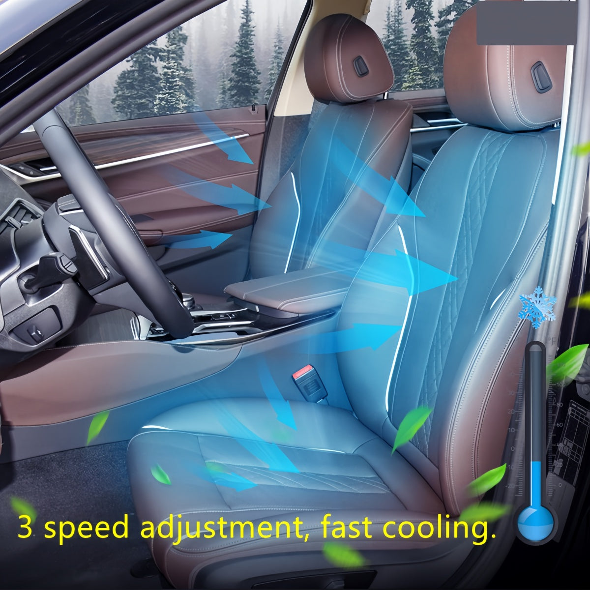 Car Seat cooling suitable for BMW 5 Series G30 G31 Front seat intelligent Heating Backrest fan air conditioning panel control