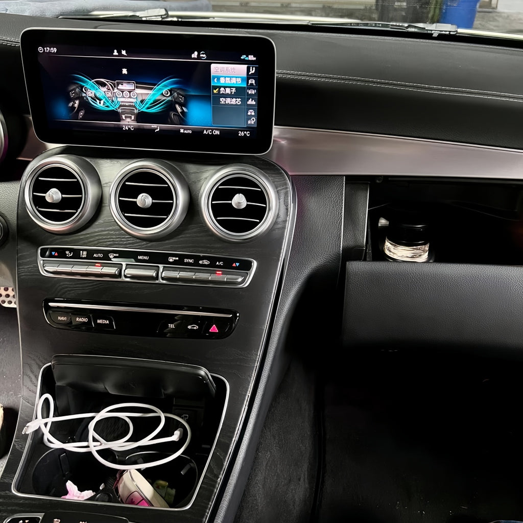 For Mercedes-Benz W205 X253 W222 W167 X167 Car Fragrance system Negative ion generator Perfume machine Original screen control